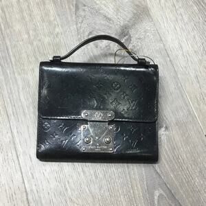 Louis Vuitton Black Monogram Glace Anouchka Wallet / Passport Holder
